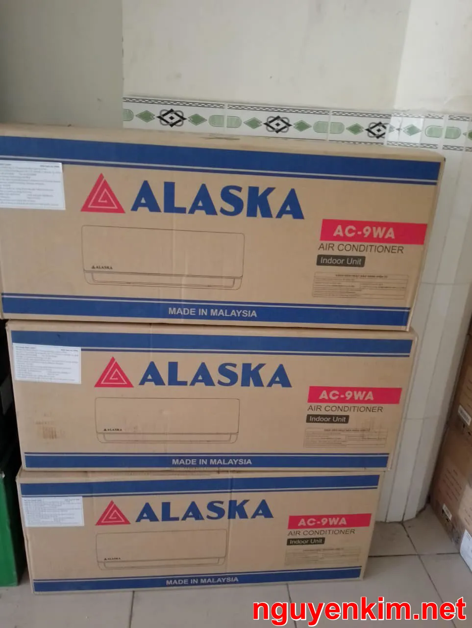 Máy lạnh Alaska cũ 2.5 HP hàng thùng