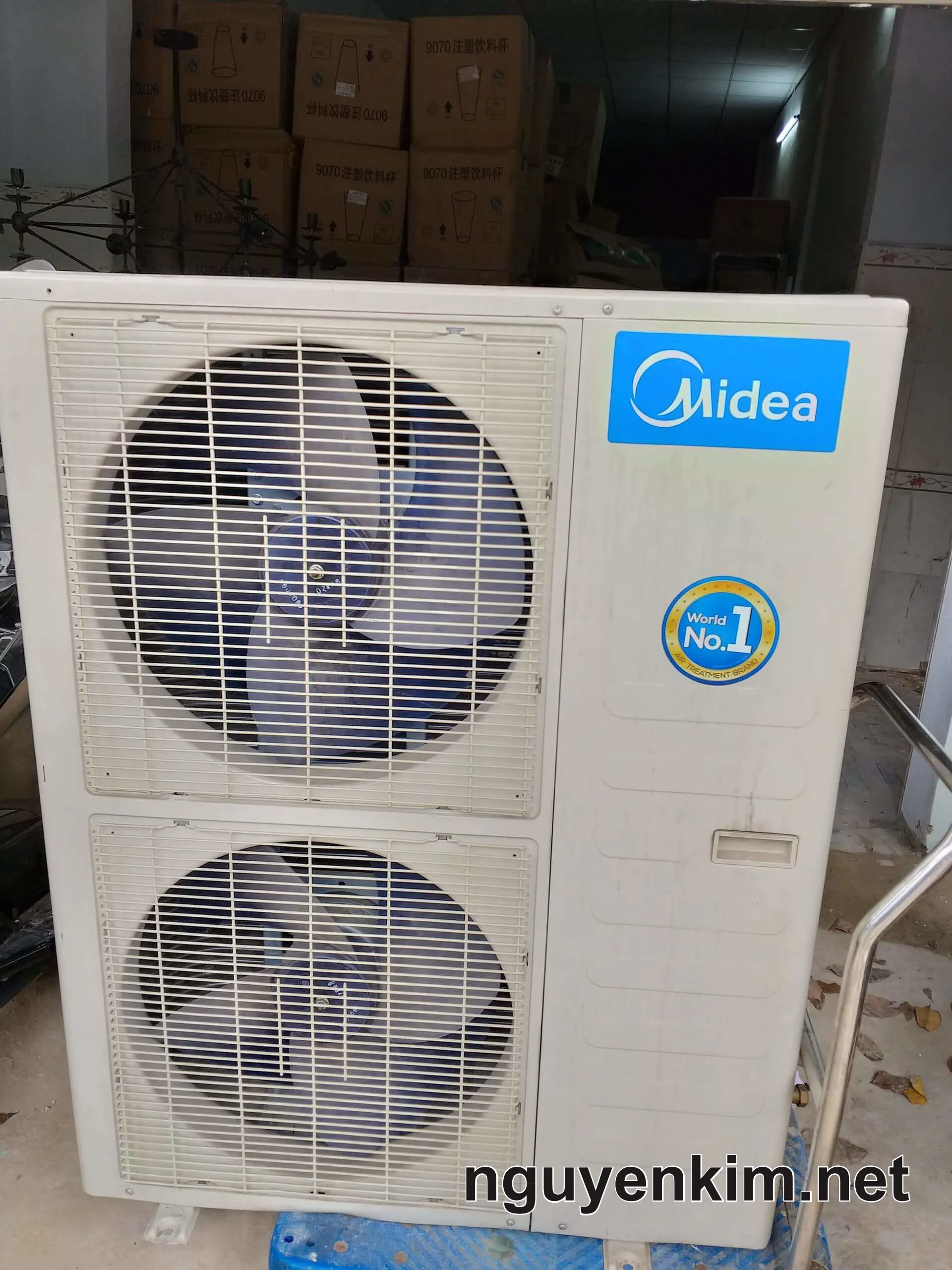 Máy Lạnh Tủ Đứng Cũ Midea 5 HP Hàng Thường