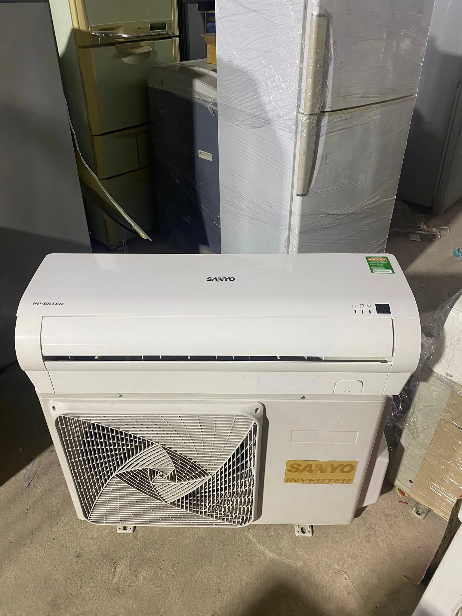 Máy lạnh Sanyo cũ 1.5HP Inverter